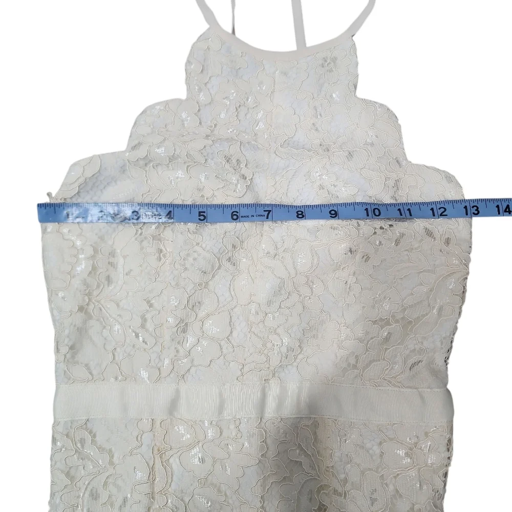 Lulu's Cream Halter Maxi Gown for Brides/ Wedding Guests. XS - Picture 10 of 15